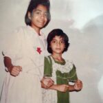 Shweta Bhardwaj Instagram – Yes that’s a dancing pose back then me and my #sister @sunitabhardwaja clicked by  @shakuntla1956