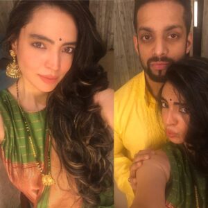 Shweta Bhardwaj Instagram - And the day has come when I say I love you #moon #come  soon #happy  #karvachauth I love u moon of my life @salilacharya