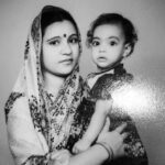 Shweta Bhardwaj Instagram - #mom and #me and that's the only #pick I have of me when I was this size #flash #back #blackandwhite
