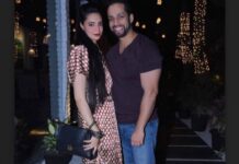 Shweta Bhardwaj Instagram - In @roshnichopradesign at #razzberry #event with @salilacharya