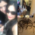 Shweta Bhardwaj Instagram - #chop #chop📸⌛️✂️✂️✂️✂️so much time to grow but it takes no time to cut#hair #cut #selfie #meeee🙆🙆🙆not a haircut #person #feeling #so #light 😱😱😱😱😱with my sis @sunitabhardwaja