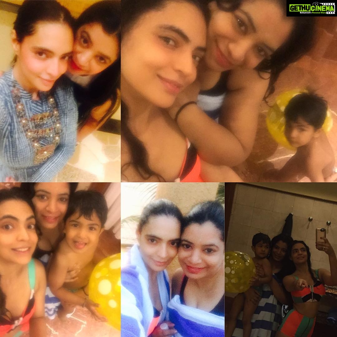 Shweta Bhardwaj Instagram - #yesterday #story #swimming #family #time @sunitabhardwaja