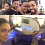 Shweta Bhardwaj Instagram - #unbelievable look #who is in the same flight to London @kshitijchoudhary1 @damanchoudharry15 yaaaaaaaaa🛫✈️ @ravneetgoraya miss u Chhatrapati Shivaji International Airport