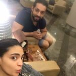 Shweta Bhardwaj Instagram - #traveling #with #sick #guy @salilacharya #London Gvk First & Business Lounge, T2 Mumbai