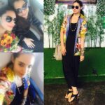 Shweta Bhardwaj Instagram - #indore #pankhida #show time with @MAKEUP_ANISHABOWMIK @roshnichopra #dhoti #@vintageearthpeople jacket @bombaybead #bangles and #neckpiece