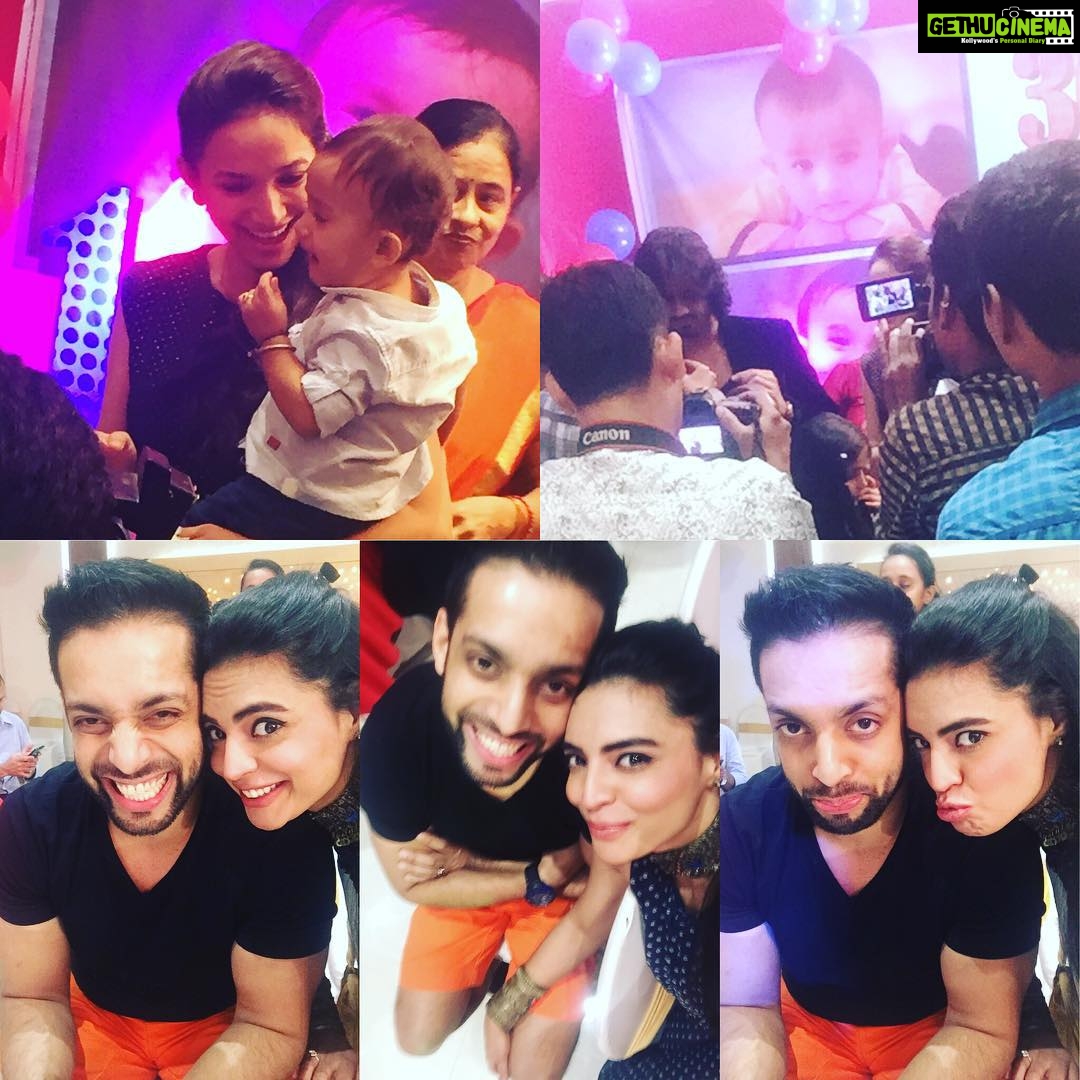 Shweta Bhardwaj Instagram - @chetangaur #baby #boys #1years bday party time #prayans love u boy bless u