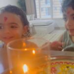 Shweta Bhardwaj Instagram – Jaih hoi mata happy #hotashtami this fast for my Baby’s Atharvaa Arush @rayacharya tia @chanchanshev my baby god bless u with all the loveHappiness and health Happy healthy long life …..