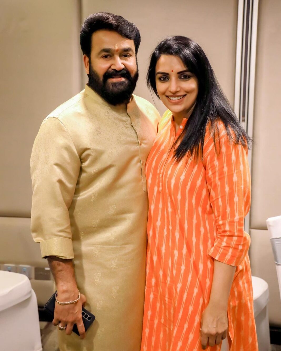 Shweta Menon Instagram - With Laattaaa @mohanlal Crowne Plaza Kochi