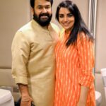 Shweta Menon Instagram – With Laattaaa @mohanlal Crowne Plaza Kochi