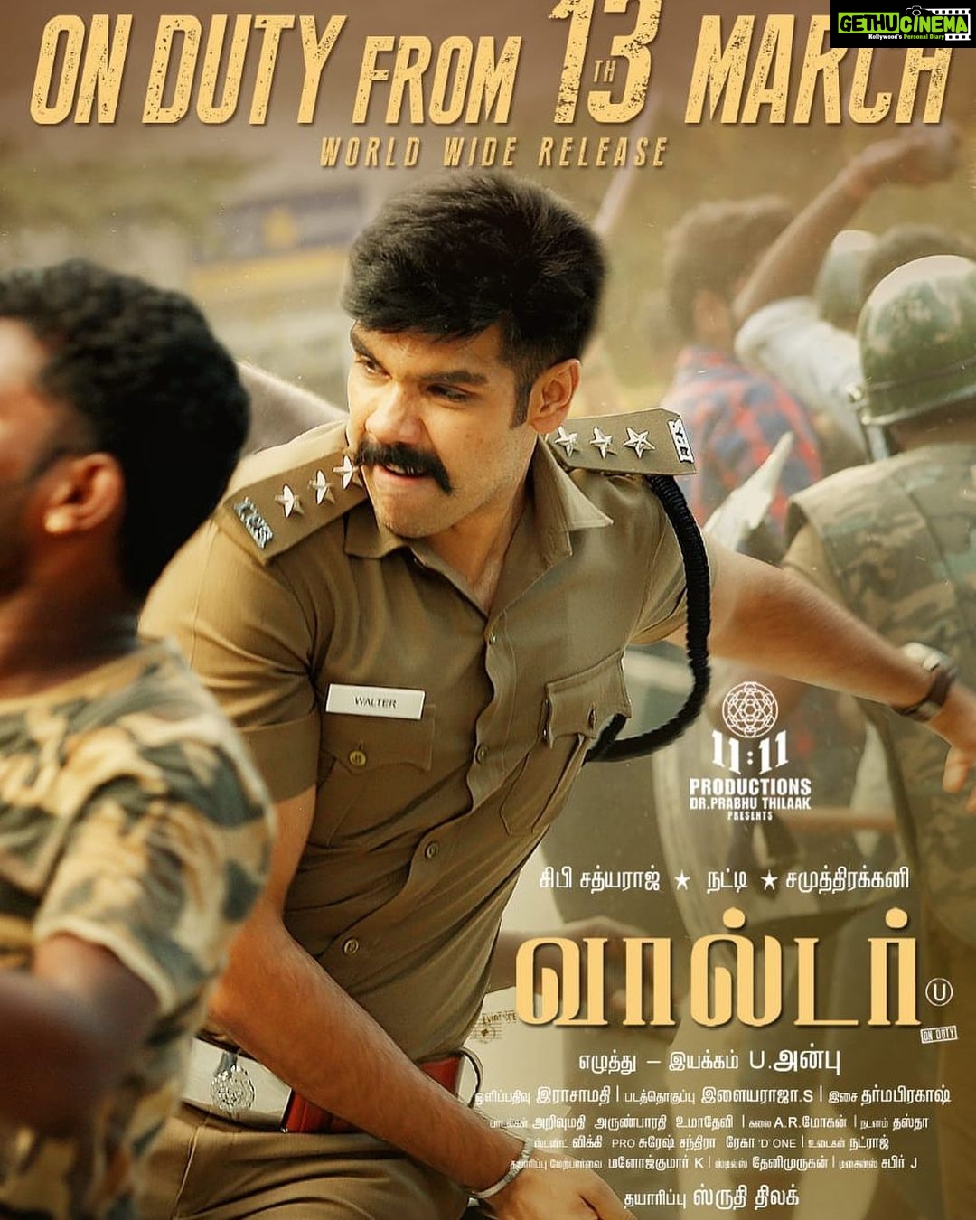 Sibi Sathyaraj Instagram - #WalterFromMarch13th #Walter #Onduty #Sibiraj #Sibisathyaraj #police #TnPolice #TamilNadupolice #Chennai #Kumbakonam #Tamilcinema #Tamilmovies #Kollywood #Movies #Cinema #Action #Actionthriller #Crimethriller #Thrillermovies #Crime #mystery @shirinkanchwala