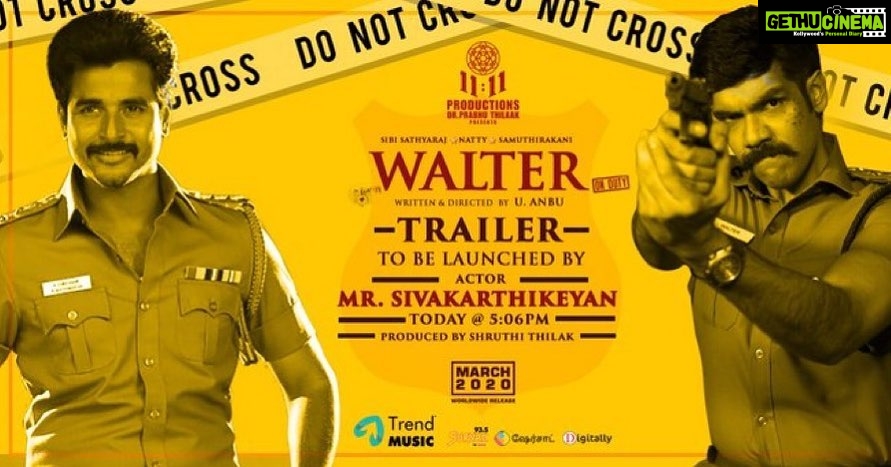 Sibi Sathyaraj Instagram - #WalterTrailer from today #WALTER #Onduty #sibiraj #sibisathyaraj @sivakarthikeyan @11_11cinema