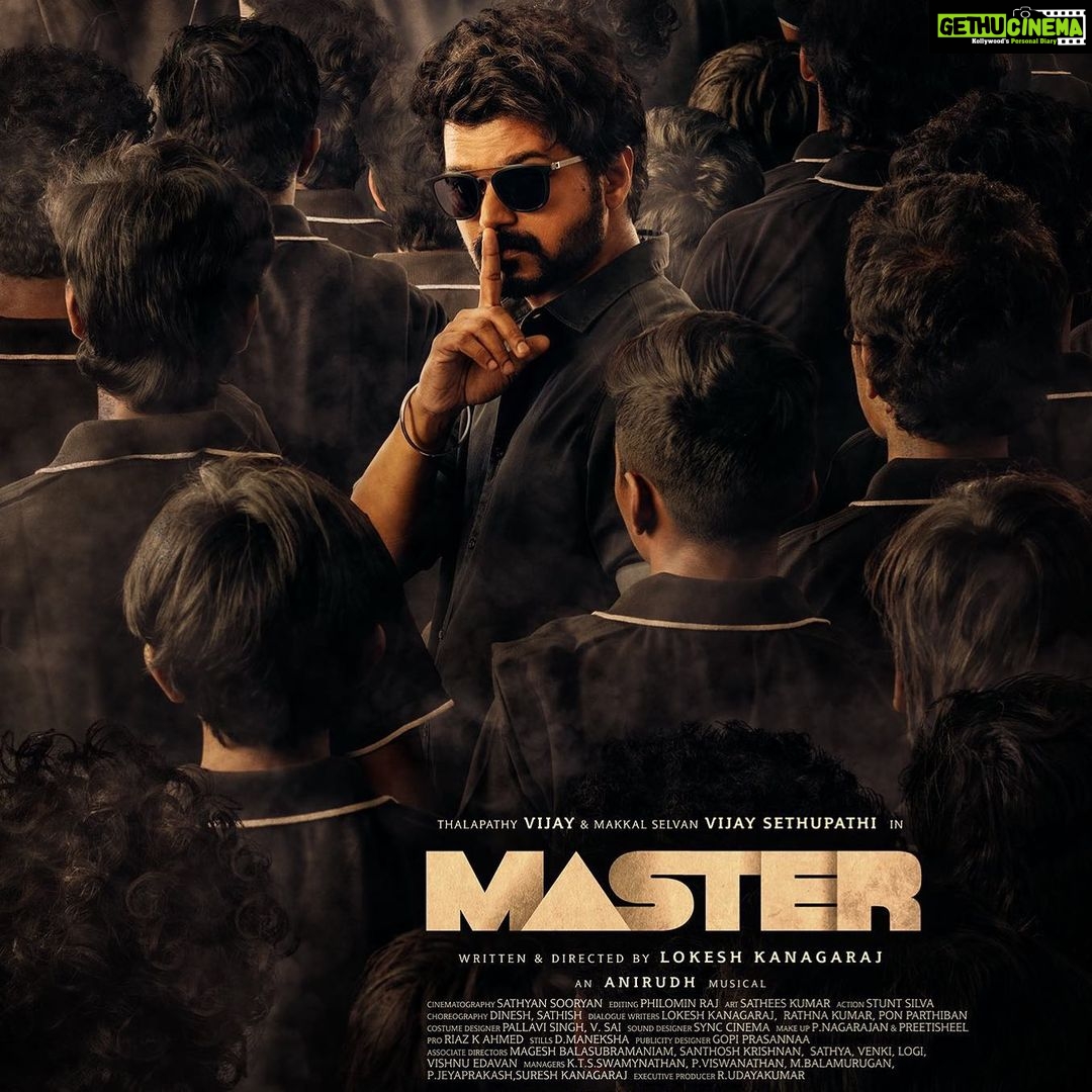 Sibi Sathyaraj Instagram - MAS(S)TER #Verithanam #Master #Mastersecondlook #thalapathy #vijay