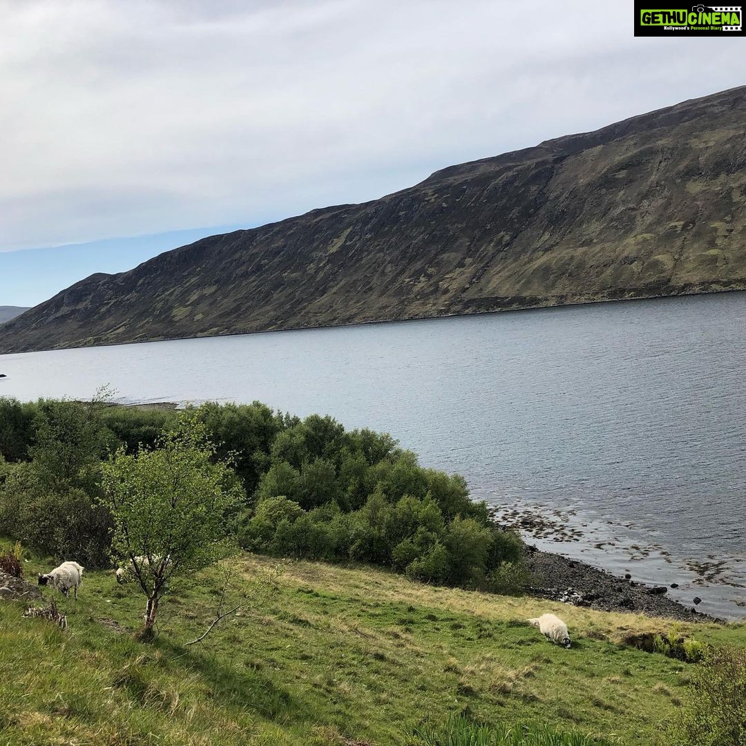 Sibi Sathyaraj Instagram - Driving to #Portree from #Lochness! #roadtrip #roadstodrivebeforeyoudie #isleofskye #Scotland #Inverness #UkTrip2019 #familygoals #summerholidays #mercedesbenz #mercedes #e220d #windyday #photosofbritain