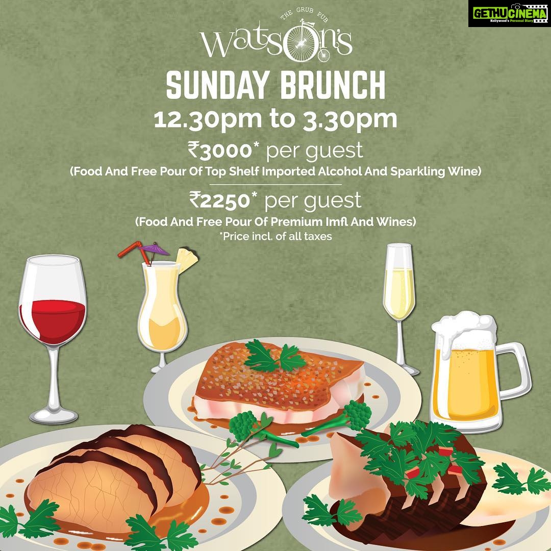 Sibi Sathyaraj Instagram - #SundayBrunch #Watsons #Weekend #Foodie #Cocktails