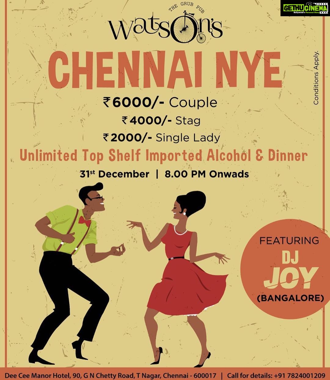 Sibi Sathyaraj Instagram - #Watsons #newyear #newyearseve #2018 #Happy2018 #happynewyear #Pub #Cocktails #newbeginnings