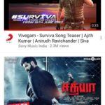 Sibi Sathyaraj Instagram - #Sathya Trailer trending at No.2 after #vivegam ! #sibiraj #sibisathyaraj #Sathyaraj #tamilcinema #kollywood #actionthriller #thriller #mystery #remyanambeesan #varalaxmisarathkumar