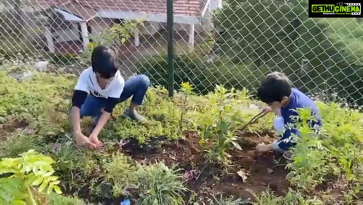 Sibi Sathyaraj Instagram - Most parents teach their kids the value of saving and investing from a young age which I also think is very important. However, planting trees is the best investment a child can make to ensure their future on this planet. #gogreen #savetheenvironment #savetheearth #savetheearthgogreen #nature #ecofriendly #environment #savenature #airpollution #globalwarmingisreal #savetrees #planttrees #sustainability #sustainableliving #climateaction #environmentalist #sibiraj #sibisathyaraj #dheeransibiraj #samaransibiraj #familygoals