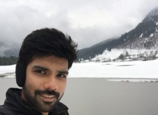Sibi Sathyaraj Instagram - Shooting in Pahalgam! #Newproject #Kashmir #Snow #FrozenLake #Freezing #Subzero