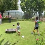 Sibi Sathyaraj Instagram - They say Kids bring out the inner child in you. With someone like Appa who is already young at heart its a roller coaster all the way when kids join the fun. Happy to see Appa, Dheeran and Samaran enjoying their much needed holiday. Stay home and stay safe😊 #staysafe #stayhome #stayhomestaysafe #family #familyteam #sons #dad #healthiswealth #DheeranSibiraj #SamaranSibiraj #ranbrothers #Sathyaraj #Sibiraj #SibiSathyaraj #Grandfather #Grandson #GrandfatherLove #familygoals #Summer #Summerholidays #HolidayHome #naturelovers #travel #mountains #adventure #hillstations