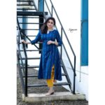 Sija Rose Instagram – There is no blue 
without yellow
and without orange 
 – Vincent Van Gogh
.
Some more from the blue yellow series 
.
📸 : @sujay_nair 

👗: @rithuclothing 
.
#rithuclothing 
#blueyellow #customised #salwarsuits #instapic #instaphoto #indianwear