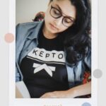 Sija Rose Instagram - Thank you @kepto_fashion . For the generous gift . Check out their collections. . I was actually not reading 😆 #tshirt #casual #casualoutfit #spectacle #black #blacktee Kerala