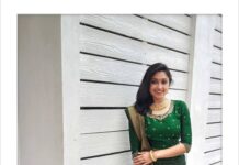 Sija Rose Instagram - At the inauguration for Jos Alukkas at Theni . Dolled up @arshiya_naina ,Thankyou . Go green #josalukkas #pacha #dressup #theni #inaugration #goldenhour #abitofgold Theni, India