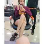 Sneha Ullal Instagram - Rare rare times when i choose going to a parlour over anything else.Hair wash emergencies