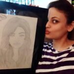 Sneha Ullal Instagram - : A beautiful gift from my beautiful fan @pulkitsurana .Thank you for the sending this to me.Thank you for taking the time to sketch me.❤️❤️