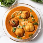 Sneha Ullal Instagram – Jackfruit Kofta Curry – Did you know raw jackfruit has the same texture as chicken/meat?It was so yummy @frankgueizelar lets do #vegan more.I say no to meat and dairy. #snehaullal #frankgueizelar #plantbased