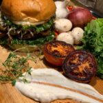 Sneha Ullal Instagram – Plant Based Burger just for me cooked with love by @frankgueizelar  @gamechangersmovie 🌱