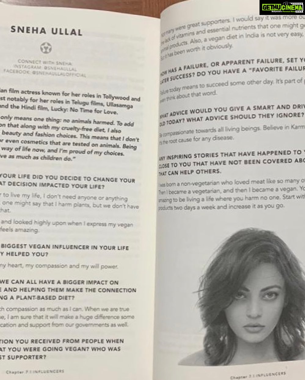 Sneha Ullal Instagram - When i say something i mean it. I have always been a women of my word and i have always stood and stood strong for what i have believed in.And this today is proof , that when you really mean something and mean it hard,it becomes a reality.. One day i get an email from Rebecca Frith,an international author ,a women who like me ,is trying to bring a positive change in our world.She asked me if i would like to be featured in her next book.She had obviously done her research about me before reaching out..When i realized this book is about COMPASSIONATE LIVING (My strongest belief), i just couldn’t believe that my voice,my words,my thoughts are all being read and recognized all over the world. So i agreed to be featured in the book and spoke about my journey of how i became who i am and why i choose what i do.. To make this world a better place,it begins with you and what you choose.🌷 . Legends Of Change - By Rebecca Frith. A revolution - Powered by women kind. Buy the book if you want to know more. Its available on amazon.
