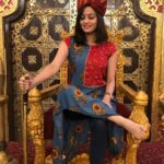 Sneha Ullal Instagram - What a delightful culture rich experience it was with some seriously tasty food curated to suit my #vegan needs.Thank you for lunch @virasatjaipur 🙏🏻❤️ my own #bahubali moment Virasat Heritage Restaurant