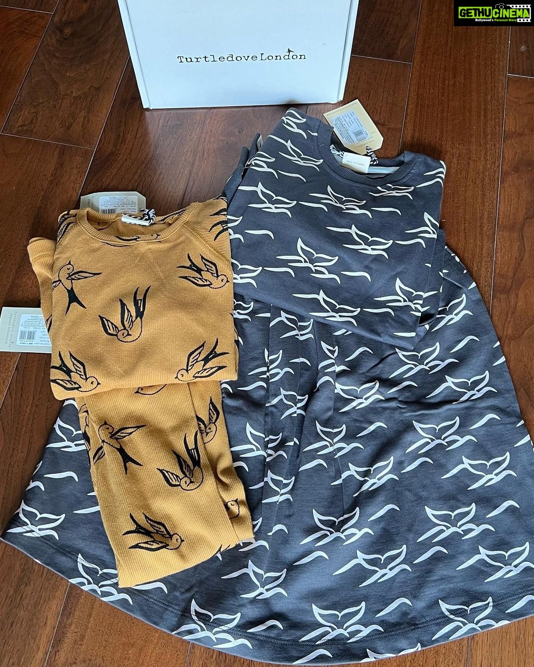 Soha Ali Khan Instagram - I chanced upon @turtledovelondonindia , the award winning British Brand, making the softest clothes. Their collection is mindful, sustainable and made in 100% GOTS certified organic cotton, so soft on the skin - it was a no brainer to get them for my daughter ! They are now available in India, so get your cherubs some sass + comfort all at one place @turtledovelondonindia @firstcryindia