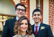 Sonali Bendre Instagram - 🌈🌞❤️ #weddingmass #familytime #newbeginnings #celebrations #godbless . . . #Repost @rockbehl • • • Amudas wedding😁