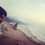 Soori Instagram - Vishakapattanam beach 😊