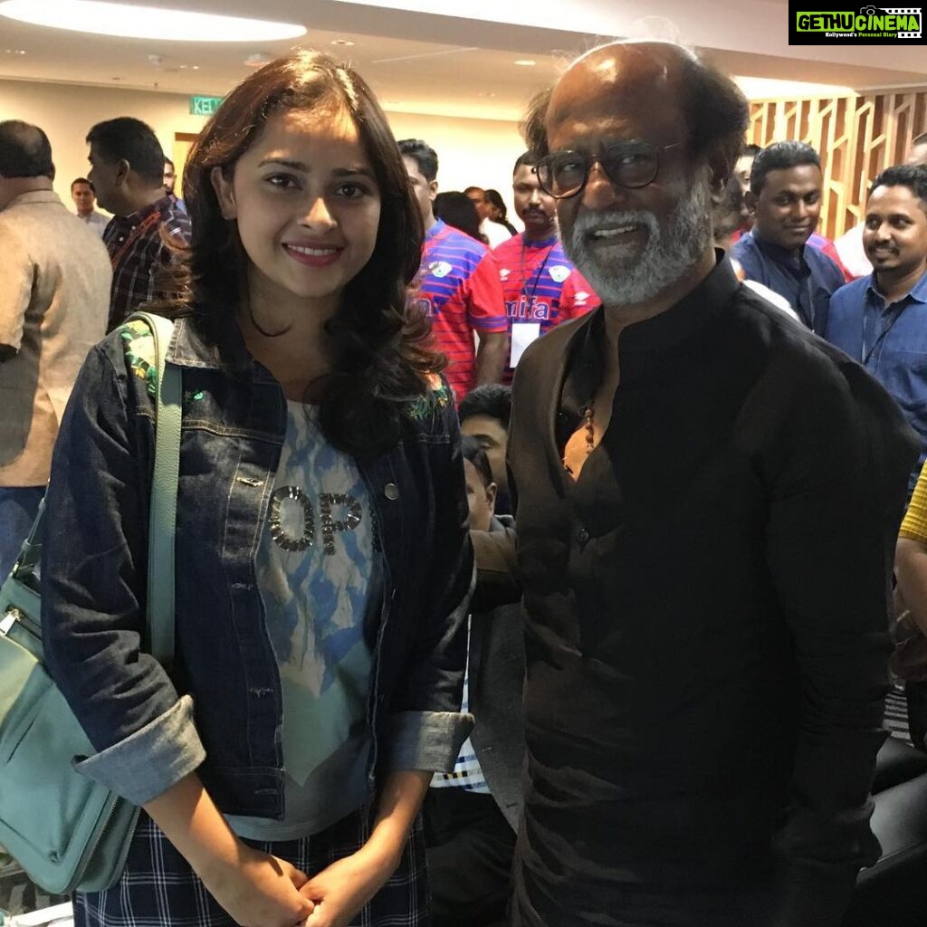Sri Divya Instagram - Many many happy returns of the day #thalaivaa 🙏 from a crazy fan🥳 May you live longer, do a lot more movies and keep inspiring us😊😚 #bestmoment #memories