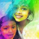 Sri Divya Instagram - Happy holi ! Celebrating in snapchat with my lill friend 😄😝!