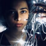 Sri Divya Instagram - Fun clicks turned into serious photoshoot with my sissy @sri_ramya555 #risingphotographer 😋😋 #hiddentalents #lightsallnight #christmaseve #friendsplace😊😊 #iphoneclicks