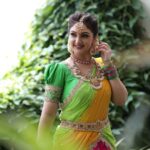 Sridevi Vijaykumar Instagram – Happy varalakshmi vratham😇🙏 #maavaralakshmivratham#starmaa
Outfit:@varahi_artstudio 
Jewellery:@antiquelotuss 
Hipbelt:@sanvi_creations_