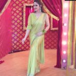 Sridevi Vijaykumar Instagram - 💚💚💚 Outfit:@mugdhaartstudio Jewelry:@the_jewel_gallery #comedystars#sunday#sundayfunday#maatv#entertainment