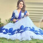 Sridevi Vijaykumar Instagram - 💙 Outfit:@mugdhaartstudio Jewelry:@the_jewel_gallery #comedystars#maatv#sunday#sundayfunday#entertainment#dontmissit#lehenga#bridalwear#dressup