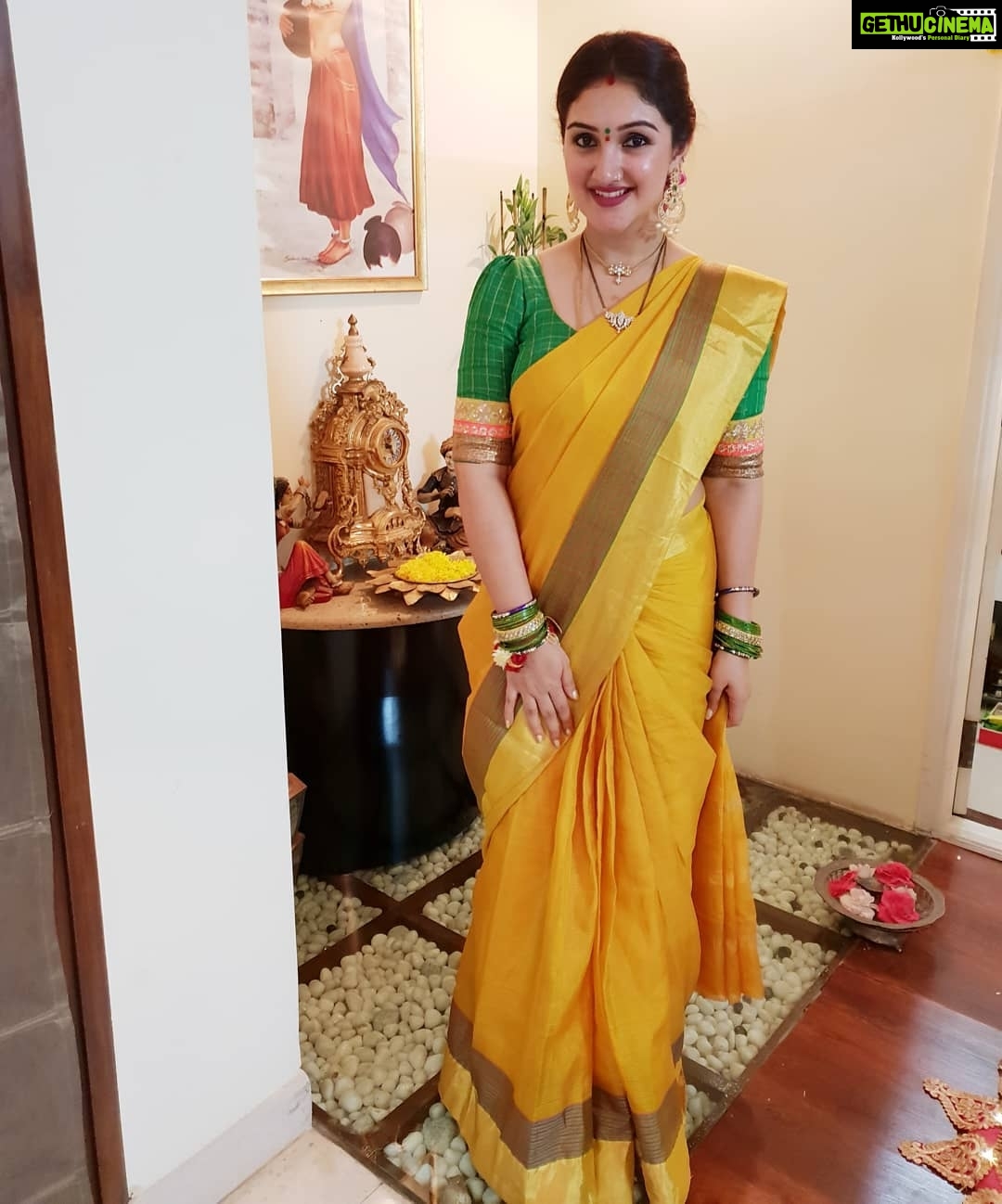 Sridevi Vijaykumar Instagram - Varalakshmi vratham 🙇♀️🙏#poojatime#followingmomstradition#varalakshmivratam#varalakshmipooja#godblessall