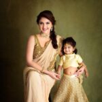 Sridevi Vijaykumar Instagram - Had a great time shooting with @mommyshotsbyamrita.. thank you so much for capturing this beautiful pic.. your idea of bringing this ethnic series was so much fun to do... though my little Rupikaa fussed about giving pics she still managed to give her naughty smile😍 MUAH: @perfekt_makeover STYLING: @mehndi_jashnani RUPIKAA'S OUTFIT: @indieprojectstore JEWELLERY: @nacjewellers Thank you so much guys for putting this whole look together👍👍