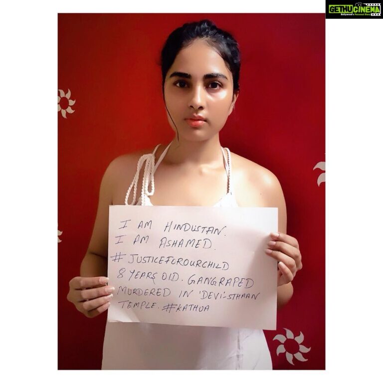 Srushti Dange Instagram - I am ashamed #justiceforourchild #JusticeForAsifa
