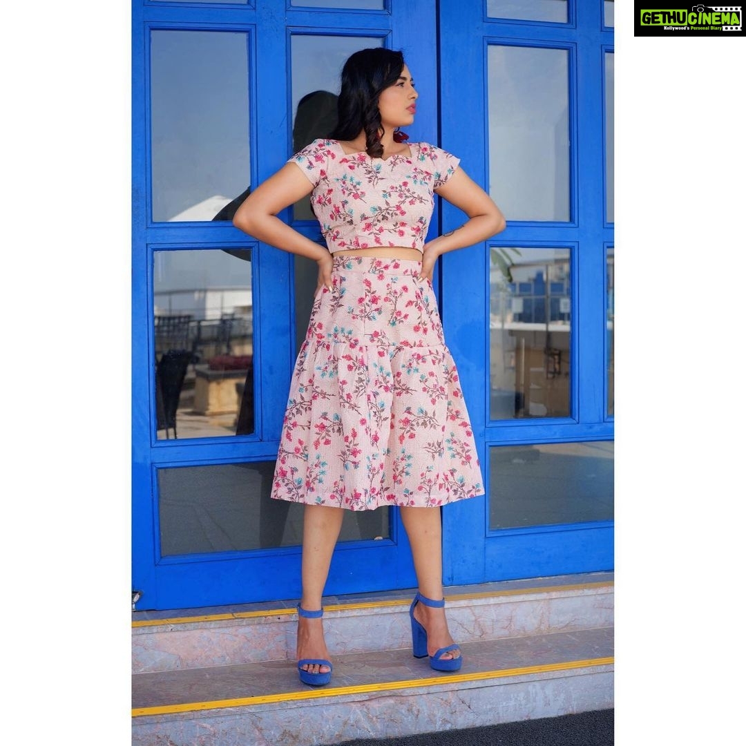 Srushti Dange Instagram - She looked daisy safe But smelled rose wild πΈπ¦π Styled by: @dorothyjai Dress by: @the_udai_vandi Make up: @hairandmakeupbynive Hair by: @durga_hair_stylist Photographer by: @johan_sathyadas