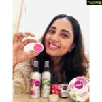 Srushti Dange Instagram - Traveling and flying makes the skin dehydrated & tired 💤 so all we need is the products one can rely on. If you guys are into natural, organic products like me then one must try @vilvah_ products specially lemon & honey lip balm and beautifying serum, rosehip seeds oil. At the moment I’m Totally into it.