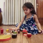 Sshivada Instagram - Her smile says it all...Just swipe left to see it. 😍😊 Thankyou @peekabootoys_ for sending these goodies for my little one. #mylittleprincess #arundhathi #playtime #toys #woodentoys #toysforkids #cookingset #pushpopwidget #happiness