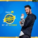 Sudeep Instagram - It’s time for 6 days of non-stop shopping, because the Flipkart Big Billion Days Sale is live! @flipkart