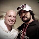 Sudeep Instagram - A throwback pic,,, kcc times. An awesome cricketer ,,, n a dear bud of mine. Thanks gibby,, mch luv.🤗🥂 Hoping situations to get better,,, hoping for lives to get better n to get normal,,,,hoping for KCC to hit the Ground soon. 🤞🏼