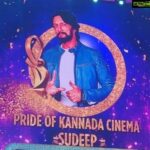 Sudeep Instagram - Attendeding an event to receive an award after years was a weird feeling. Felt happy too. Wired cz I'm used to life wthout awards n here iam altering my decisions for a friend of mine. Felt happy cz my presence made a few very happy. Thank u @ZeeKannada @vishvamukhi For th honour